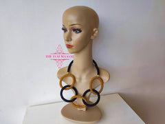 Bold Maasai Beaded Pendant Necklace