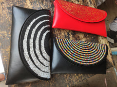 Bold & Beautiful Beaded Clutch bag