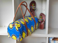 Ankara Bag + Maasai Sandals Set