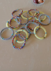 16 colorful beaded maasai bracelets