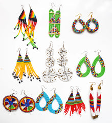 10 pairs Pairs Mixed Wholesale Maasai Earrings