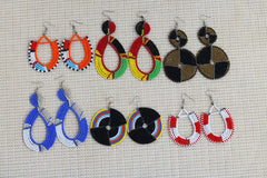 6 pairs Pairs Mixed Wholesale Maasai Earrings