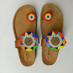 Comfort-First Cork Bead Sandals