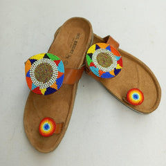 Comfort-First Cork Bead Sandals