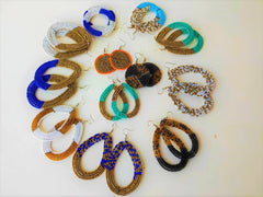 12 Pairs Mixed Wholesale Maasai Earrings