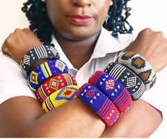8 Chunky Colored Chunky Maasai Bangles