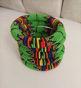 5 Green Colors Quality Maasai Bead Bangles