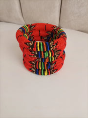 5 Red Colors Quality Maasai Bead Bangles