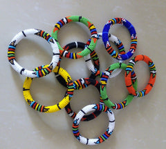 10 colorful beaded maasai bracelets