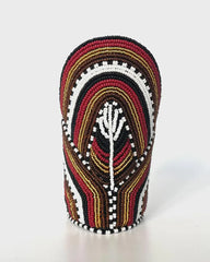 1 Leather beaded maasai cuff colorful bracelets