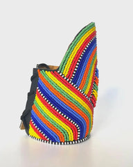 1 Leather beaded maasai cuff colorful bracelets