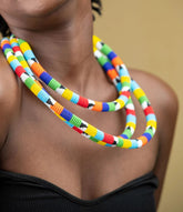 1 Colorful Maasai Beaded Necklace – Authentic Kenyan Craft