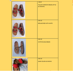 Custom Order - Cork Bead Sandals