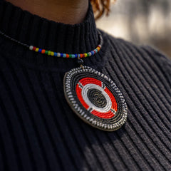 1 Bib Style Kenya Handmade Maasai Bead Necklace – Unique Cultural Jewelry