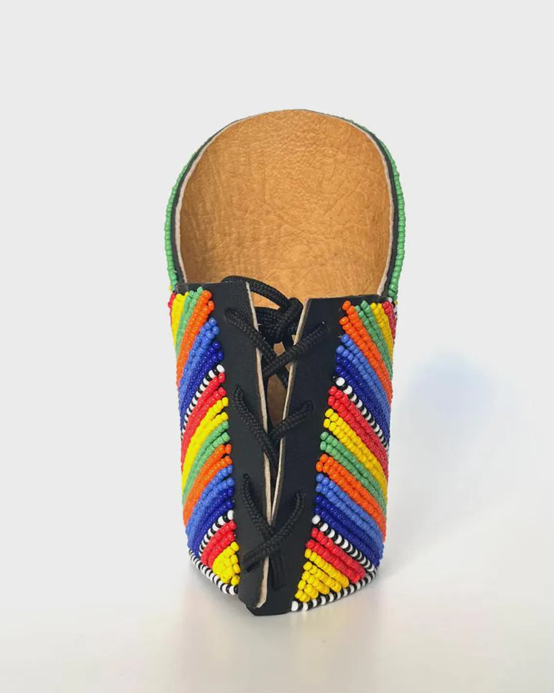 1 Leather beaded maasai cuff colorful bracelets