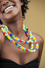 1 Colorful Maasai Beaded Necklace – Authentic Kenyan Craft